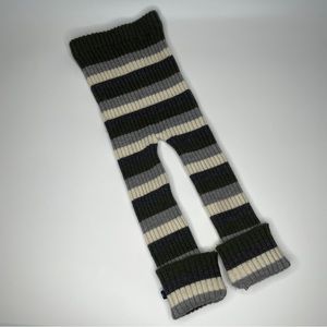 Striped Kids Bottoms in Black, Forest Green and Gray